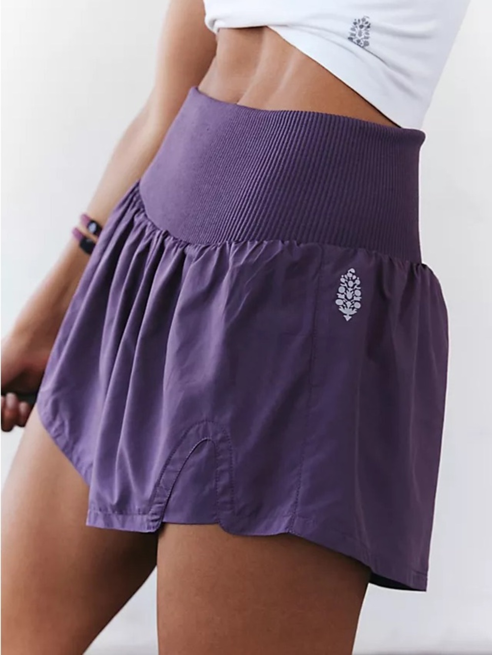 Free People Carpe Diem Purple Flow Shorts - Picture 7 of 7